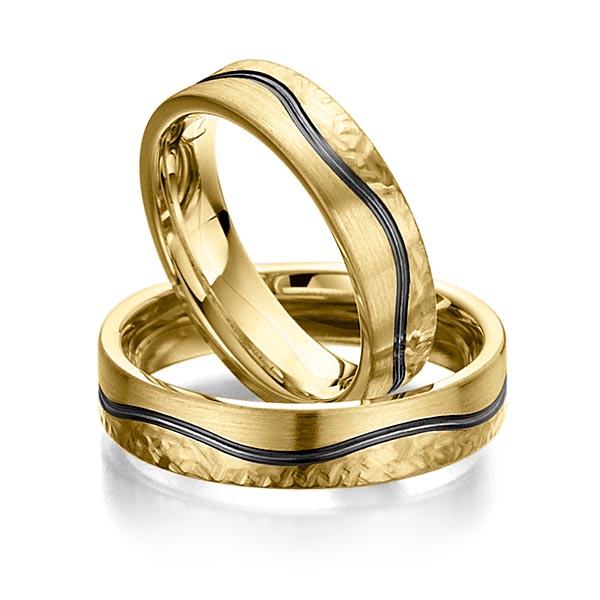 Paar klassische Trauringe/Eheringe in Gelbgold 585 von Merii - M-1091-2 Paar klassische Trauringe/Eheringe in Gelbgold 585 von Merii - M-1091-2