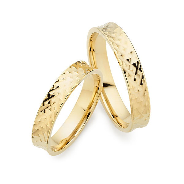 Paar klassische Trauringe/Eheringe in Gelbgold 585 von Merii - M-1373-1 Paar klassische Trauringe/Eheringe in Gelbgold 585 von Merii - M-1373-1