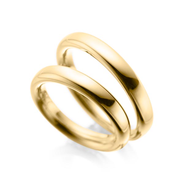 Paar klassische Trauringe/Eheringe in Gelbgold 750 von acredo - A-1085-1 Paar klassische Trauringe/Eheringe in Gelbgold 750 von acredo - A-1085-1