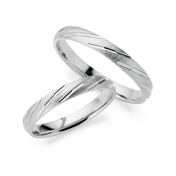 Paar klassische Trauringe/Eheringe in Palladium 950 von Merii - M-1370-2 Paar klassische Trauringe/Eheringe in Palladium 950 von Merii - M-1370-2