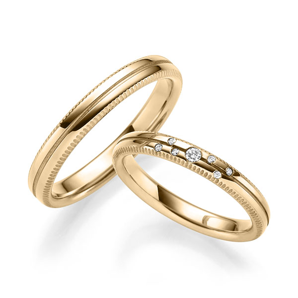 Paar klassische Trauringe/Eheringe in Roségold 585 mit zus. 0,06 ct. Brillant tw, vs von 123GOLD - P-1167-1 Paar klassische Trauringe/Eheringe in Roségold 585 mit zus. 0,06 ct. Brillant tw, vs von 123GOLD - P-1167-1