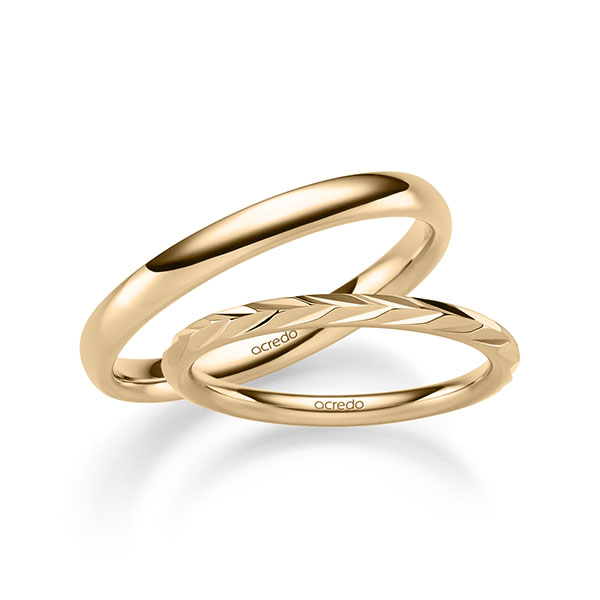 Trauringe in Rosé-/Rotgold von Acredo smart