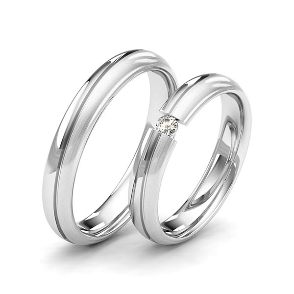 Palladium cheap wedding bands