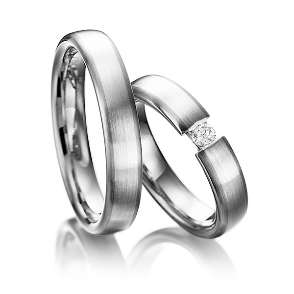 Set Bicolor trouwringen in dark grey gold 14 kt. witgoud 14 kt. met in totaal 0,1 ct. Briljant tw/si van Eternal Touch - Y-1103-11 Set Bicolor trouwringen in dark grey gold 14 kt. witgoud 14 kt. met in totaal 0,1 ct. Briljant tw/si van Eternal Touch - Y-1103-11