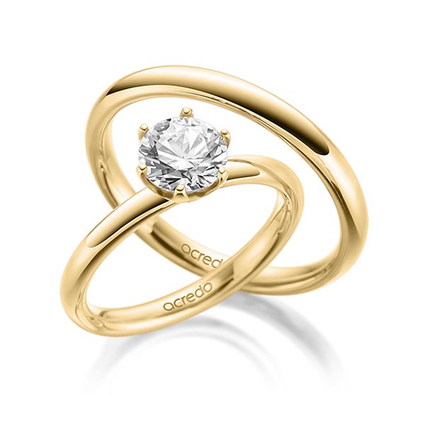 Set in geelgoud 14 kt. met 1,5 ct. tw,vs van acredo - A-1928-2 Set in geelgoud 14 kt. met 1,5 ct. tw,vs van acredo - A-1928-2