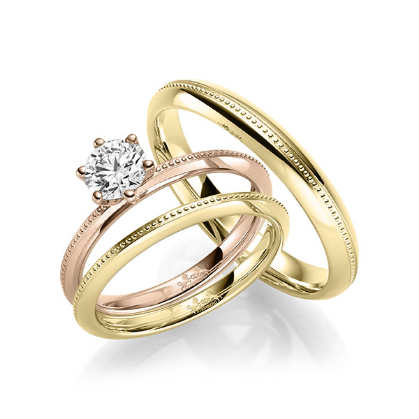 Set in Gelbgold 585 mit 0,7 ct. Brillant tw, si von Steinberg - Q-1714-12