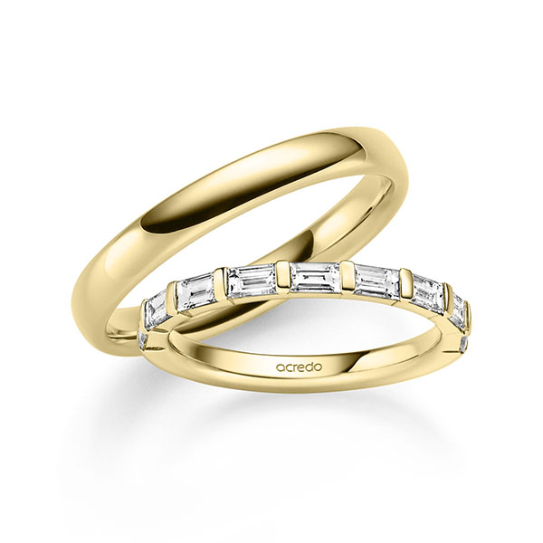 Set in Gelbgold 585 mit zus. 0,9 ct. tw, vs von acredo Set in Gelbgold 585 mit zus. 0,9 ct. tw, vs von acredo