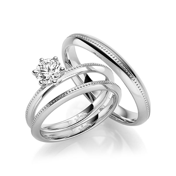 Set in Platin 600 mit 0,7 ct. Brillant tw, si von Steinberg - Q-1714-14