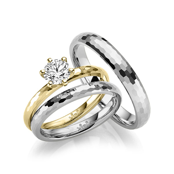 Set in Platin 600 mit 0,7 ct. Brillant tw, si von Steinberg - Q-1716-14