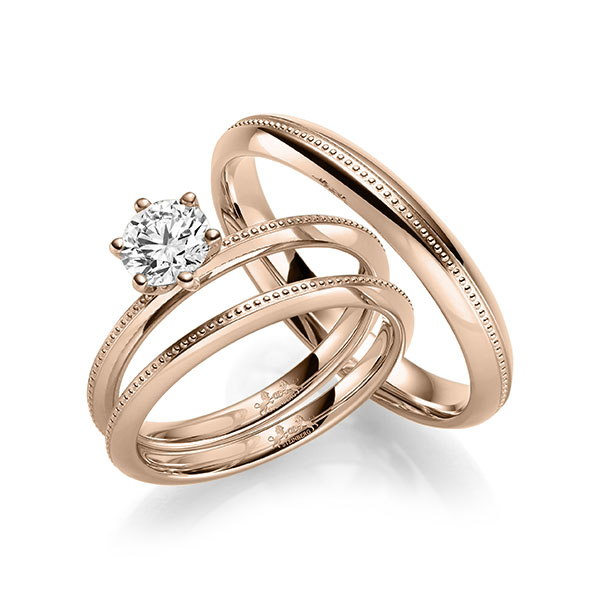 Set in roodgoud 14 kt. met 0,7 ct. Briljant tw/si van Steinberg