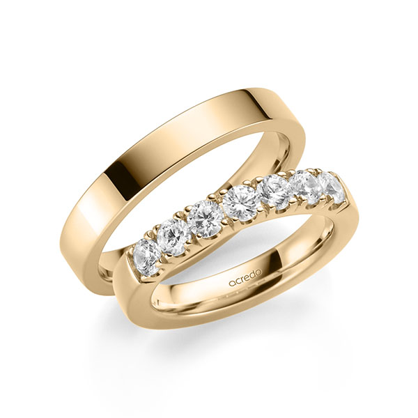 set in Rosé gold 14K (585/1000) with in total 1,05 ct. brilliant tw,si by acredo - A-2118-4 set in Rosé gold 14K (585/1000) with in total 1,05 ct. brilliant tw,si by acredo - A-2118-4