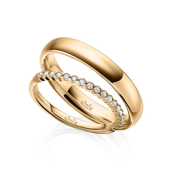 Set in Roségold 585 halbausgefasst mit zus. 0,18 ct. Brillant tw, si von Steinberg - Q-1617-4 Set in Roségold 585 halbausgefasst mit zus. 0,18 ct. Brillant tw, si von Steinberg - Q-1617-4