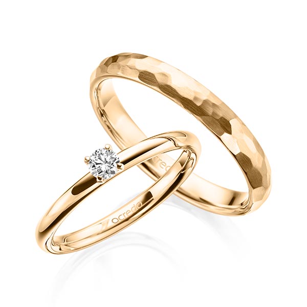 Set in Roségold 585 mit zus. 0,15 ct. Brillant tw, si von acredo - A-2022-7 Set in Roségold 585 mit zus. 0,15 ct. Brillant tw, si von acredo - A-2022-7