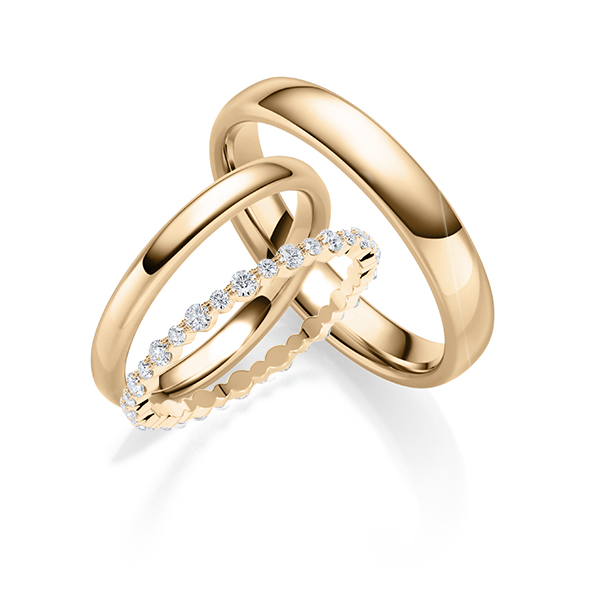 Set in Roségold 585 mit zus. 0,45 ct. tw, si von Steinberg