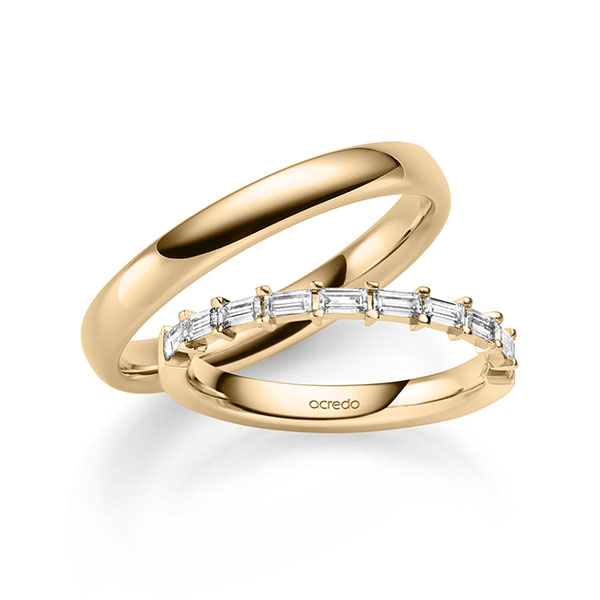 Set in Roségold 585 mit zus. 0,5 ct. tw, vs von acredo Set in Roségold 585 mit zus. 0,5 ct. tw, vs von acredo