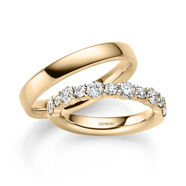 Set in Roségold 585 mit zus. 1,2 ct. tw, si von acredo - A-2776-2 Set in Roségold 585 mit zus. 1,2 ct. tw, si von acredo - A-2776-2