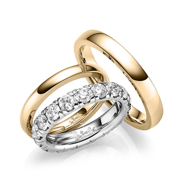 Set in Roségold 585 mit zus. 2,55 ct. Brillant tw, si von Steinberg