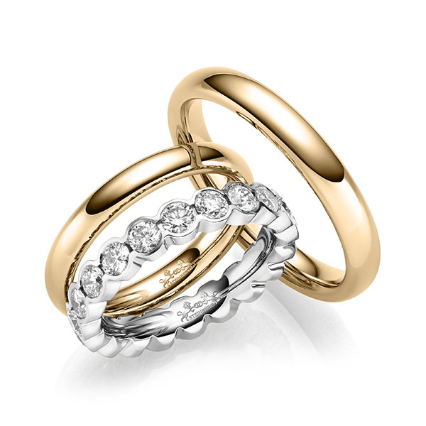 Set in Roségold 585 mit zus. 2 ct. Brillant tw, si von Steinberg - Q-1717-9 Set in Roségold 585 mit zus. 2 ct. Brillant tw, si von Steinberg - Q-1717-9