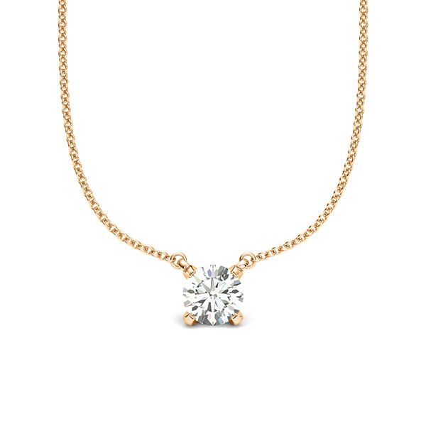 Set in roségoud 14 kt. met 0,5 ct. Briljant tw/si van acredo - A-2061-36 Set in roségoud 14 kt. met 0,5 ct. Briljant tw/si van acredo - A-2061-36
