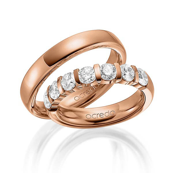 Set in Rotgold 585 mit zus. 1,75 ct. Brillant tw, vs von acredo - A-1574-4 Set in Rotgold 585 mit zus. 1,75 ct. Brillant tw, vs von acredo - A-1574-4