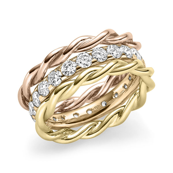 Set in Rotgold 585 mit zus. 1,98 ct. Brillant tw, si von Merii - M-1302-11 Set in Rotgold 585 mit zus. 1,98 ct. Brillant tw, si von Merii - M-1302-11
