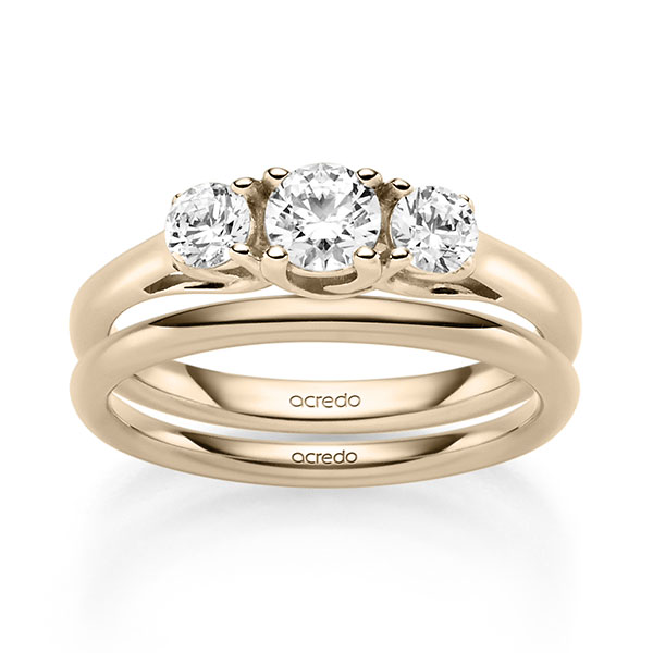 Set in Signature Gold 585 met 0,4 ct. + in totaal 0,4 ct. Briljant tw/si van acredo - A-2458-8 Set in Signature Gold 585 met 0,4 ct. + in totaal 0,4 ct. Briljant tw/si van acredo - A-2458-8