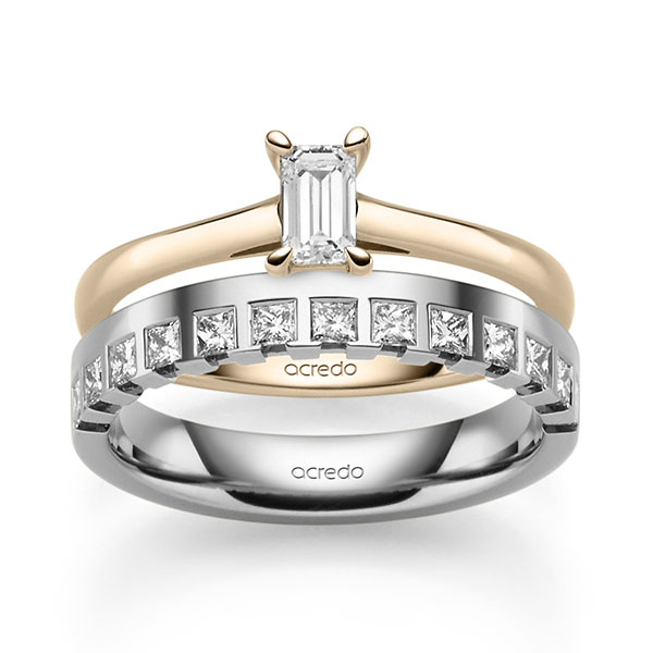 Set in Signature Gold 585 mit 0,4 ct. + zus. 0,36 ct. tw, vs von acredo Set in Signature Gold 585 mit 0,4 ct. + zus. 0,36 ct. tw, vs von acredo