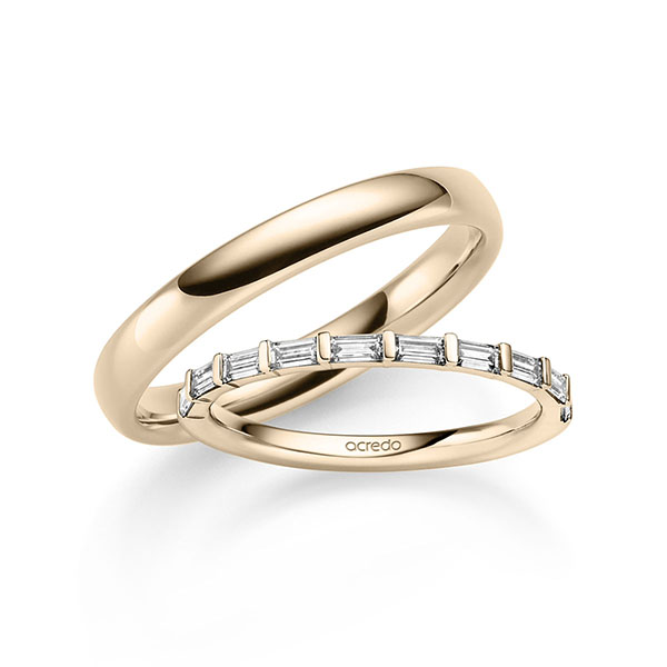 Set in Signature Gold 585 mit zus. 0,5 ct. tw, vs von acredo - A-2823-16