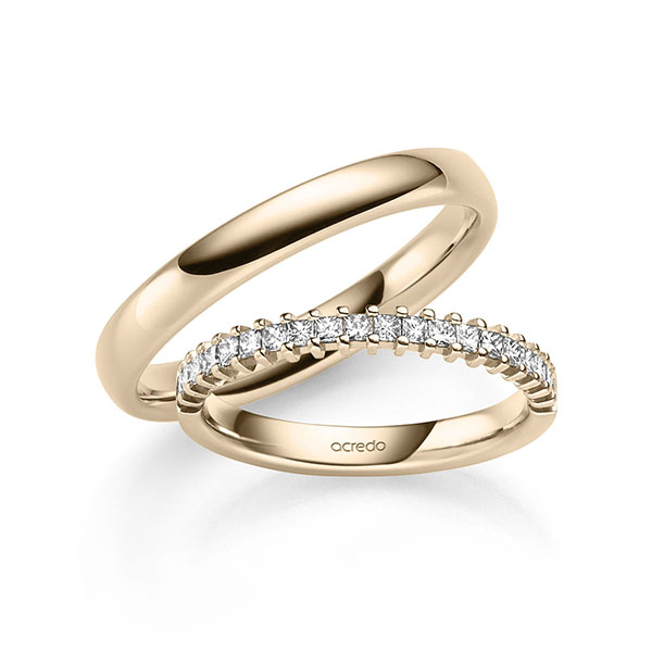 Set in Signature Goud 585 met in totaal 0,4 ct. tw/si van acredo