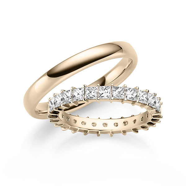 Set in Signature Goud 585 met in totaal 2,6 ct. tw/si van acredo