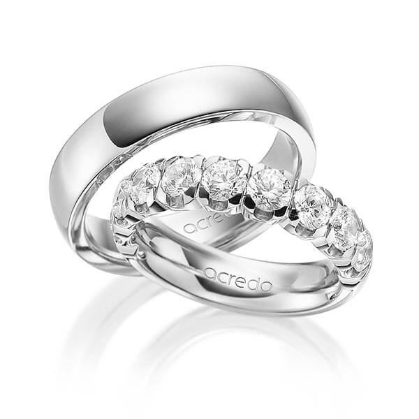 Set in Weißgold 585 halbausgefasst mit zus. 1,8 ct. Brillant tw, vs von acredo - A-1589-1 Set in Weißgold 585 halbausgefasst mit zus. 1,8 ct. Brillant tw, vs von acredo - A-1589-1
