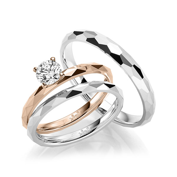 Set in Weißgold 585 mit 0,5 ct. Brillant tw, si von Steinberg