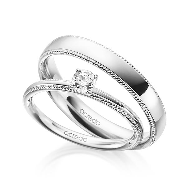 Set in Weißgold 585 mit zus. 0,25 ct. Brillant tw, si von acredo - A-1794-1 Set in Weißgold 585 mit zus. 0,25 ct. Brillant tw, si von acredo - A-1794-1