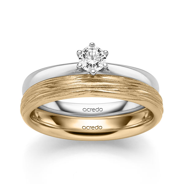 Set in Weißgold 585 mit zus. 0,25 ct. Brillant tw, si von acredo