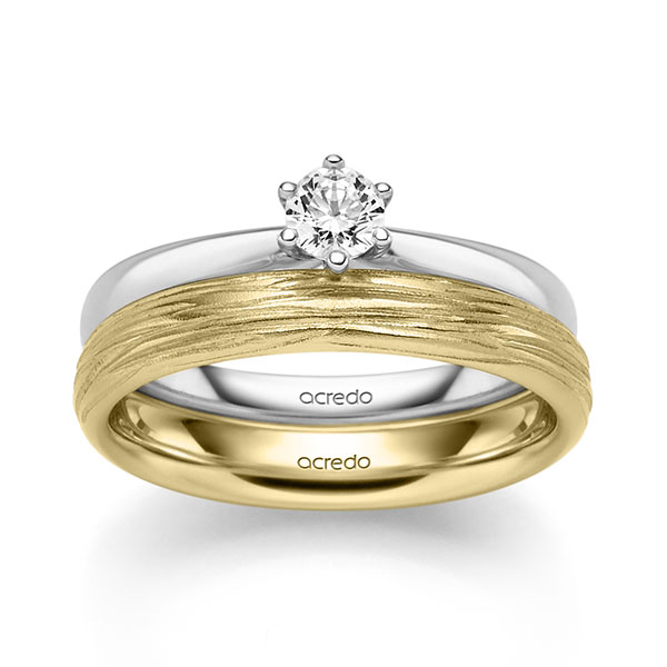 Set in Weißgold 585 mit zus. 0,25 ct. Brillant tw, si von acredo - A-2452-3 Set in Weißgold 585 mit zus. 0,25 ct. Brillant tw, si von acredo - A-2452-3