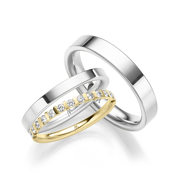 Set in Weißgold 585 mit zus. 0,26 ct. tw, si von Merii