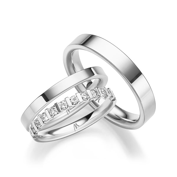 Set in Weißgold 585 mit zus. 0,36 ct. tw, si von Merii
