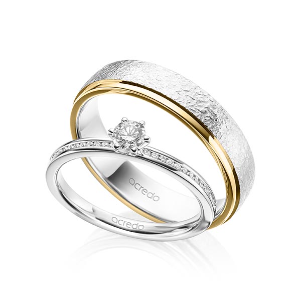 Set in Weissgold 585 mit zus. 0,39 ct. Brillant tw, si von acredo - A-2025-1 Set in Weissgold 585 mit zus. 0,39 ct. Brillant tw, si von acredo - A-2025-1