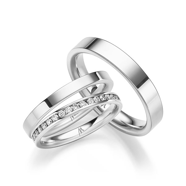 Set in Weissgold 585 mit zus. 0,3 ct. tw, si von Merii