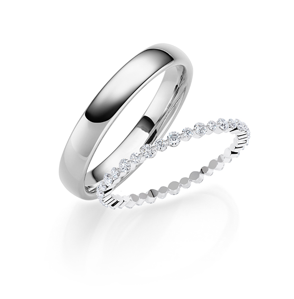 Set in Weißgold 585 mit zus. 0,42 ct. tw, si von Steinberg