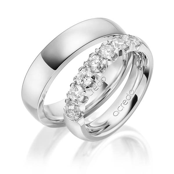 Set in Weißgold 585 mit zus. 1,05 ct. Brillant tw, vs von acredo - A-1573-1 Set in Weißgold 585 mit zus. 1,05 ct. Brillant tw, vs von acredo - A-1573-1