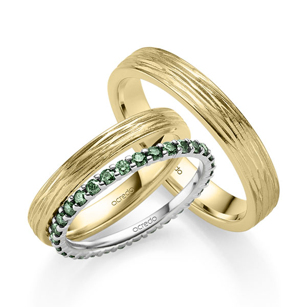 Set in Weissgold 585 vollausgefasst mit zus. 0,62 ct. Brillant von acredo - A-2435-6