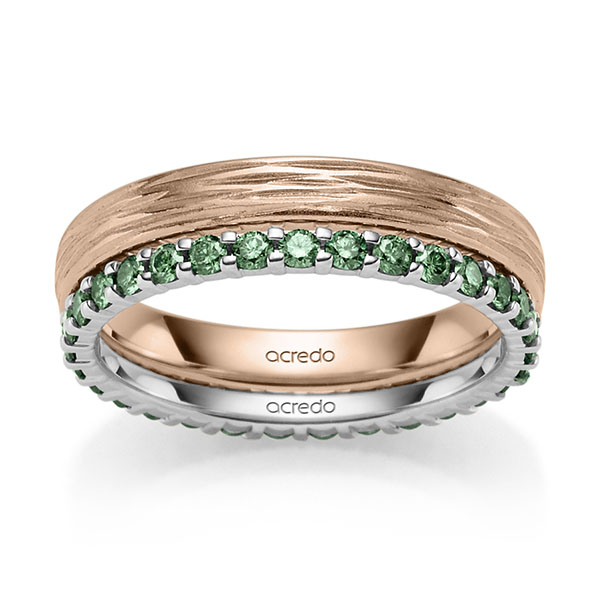 Set in Weißgold 585 vollausgefasst mit zus. 0,62 ct. Brillant von acredo