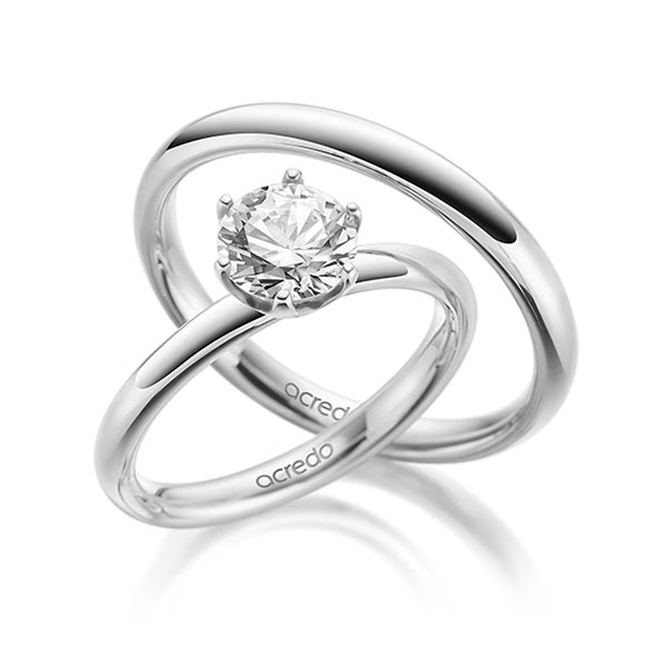 Set in witgoud 14 kt. met 1,5 ct. tw,vs van acredo - A-1928-1 Set in witgoud 14 kt. met 1,5 ct. tw,vs van acredo - A-1928-1