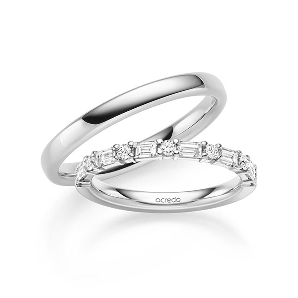 Set in witgoud 14 kt. met in totaal 0,69 ct. tw,vs van acredo Set in witgoud 14 kt. met in totaal 0,69 ct. tw,vs van acredo