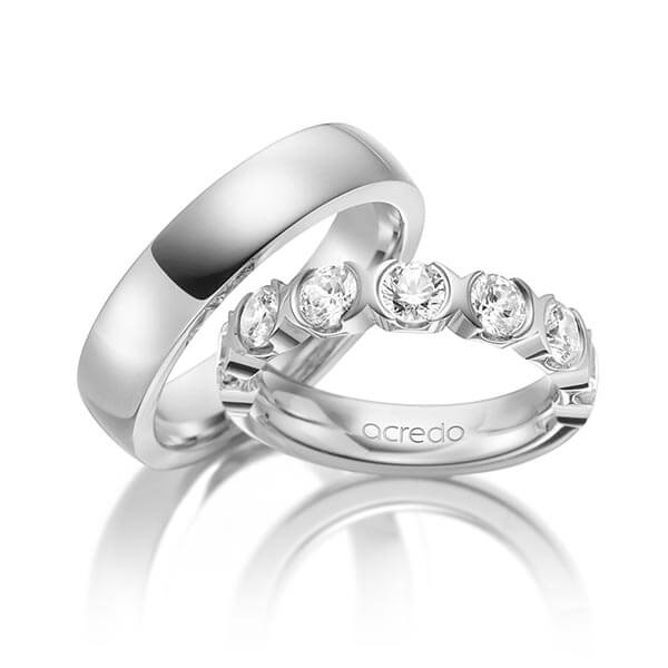 Set in witgoud 14 kt. met in totaal 1,75 ct. Briljant tw,vs van acredo - A-1581-1