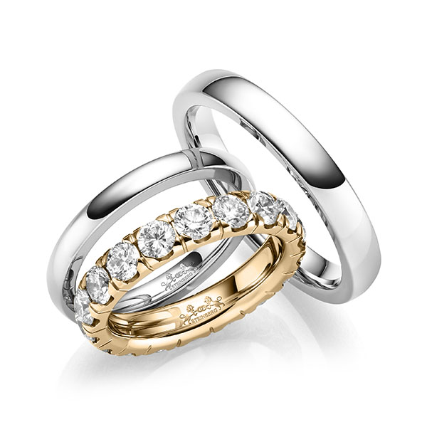 Set in witgoud 14 kt. met in totaal 2,55 ct. Briljant tw/si van Steinberg