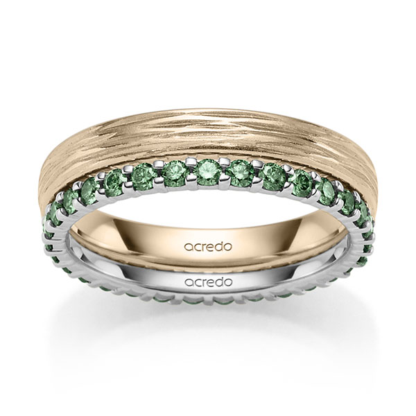 Set in witgoud 14 kt. volledig gezet met in totaal 0,62 ct. Briljant van acredo