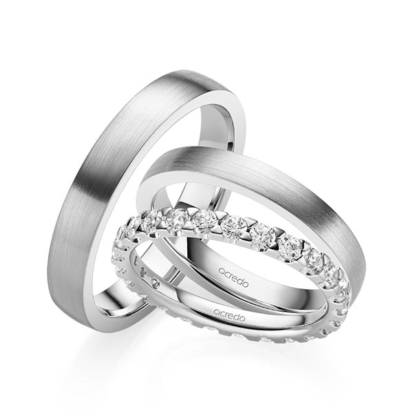 Set in witgoud 14 kt. volledig gezet met in totaal 1,3 ct. Briljant tw/si van acredo - A-2068-1 Set in witgoud 14 kt. volledig gezet met in totaal 1,3 ct. Briljant tw/si van acredo - A-2068-1
