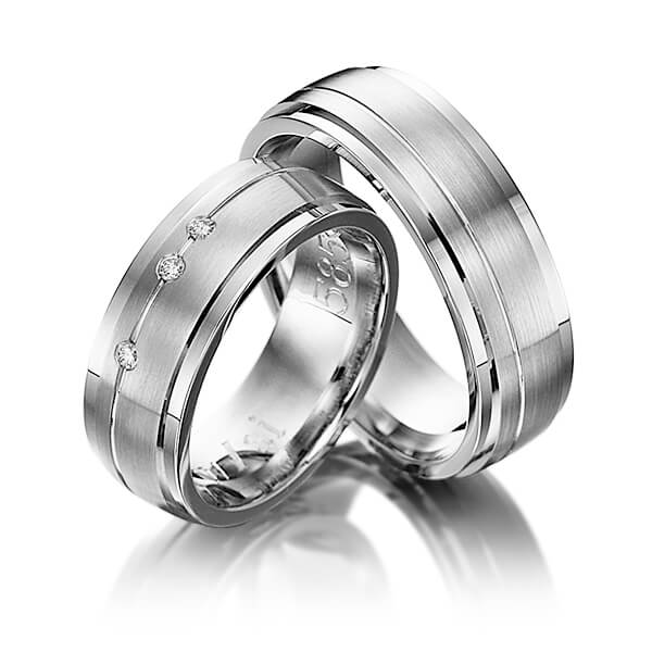 Set Klassieke trouwringen in dark grey gold 14 kt. met in totaal 0,045 ct. Briljant tw/si van Eternal Touch - Y-1081-3 Set Klassieke trouwringen in dark grey gold 14 kt. met in totaal 0,045 ct. Briljant tw/si van Eternal Touch - Y-1081-3